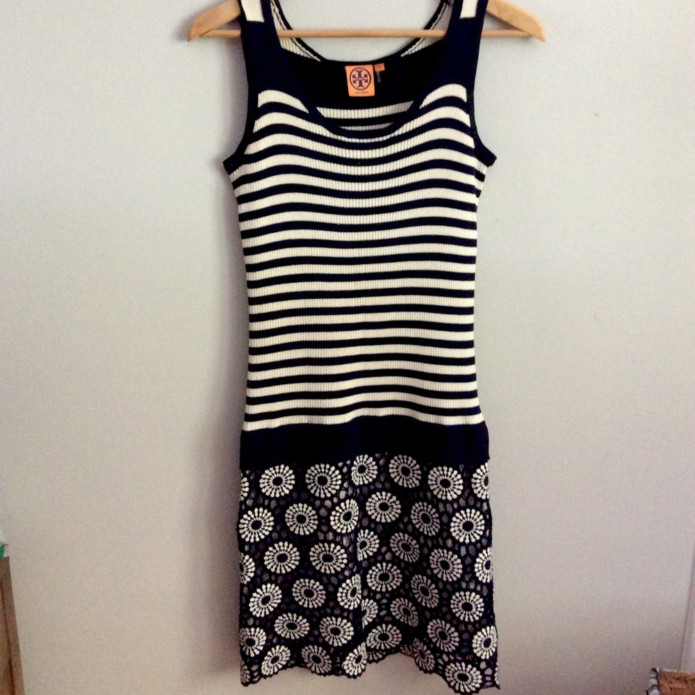 Tory Burch knit and crochet dress XS